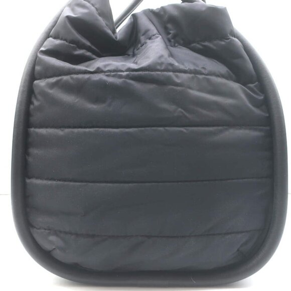 Max Mara Marine Quilted Nylon Tote Black Large Crossbody Bag - Picture 11 of 16